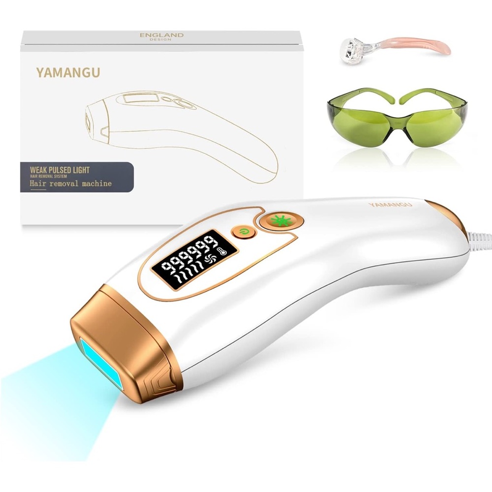 NIB Yamamgu White & Gold Hair Removal Pulsed Light Laser Machine Device Painless
